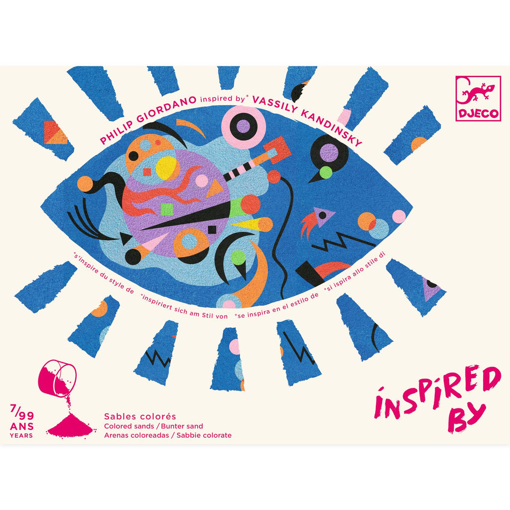 Pop Art Abstract zandactiviteit inspired by Kandinsky Abstractions