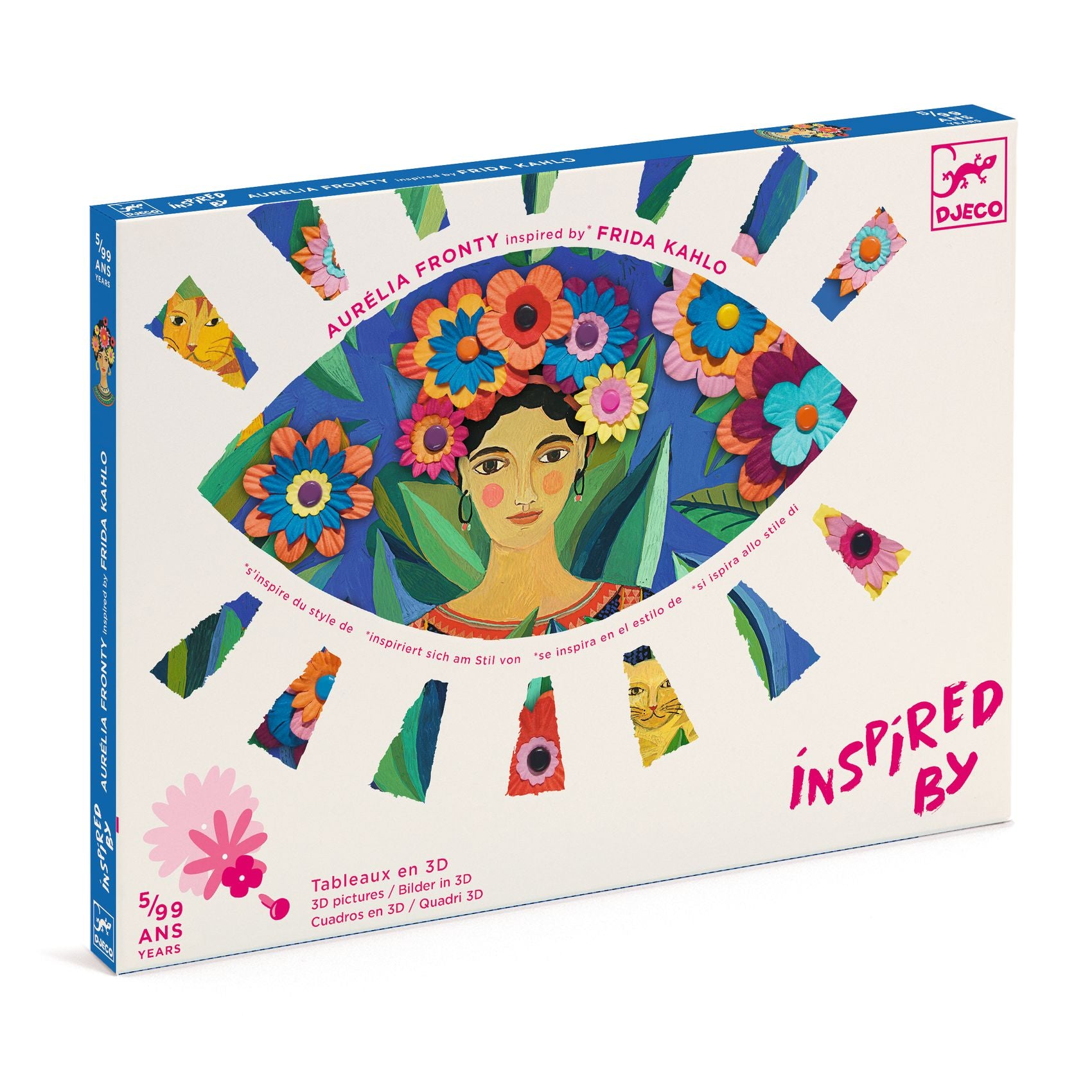 Pop Art bloemenset Coyoacán inspired by Frida Kahlo