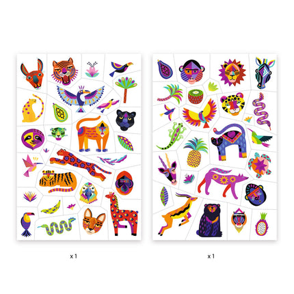 Djeco tatoeages Wild beauty