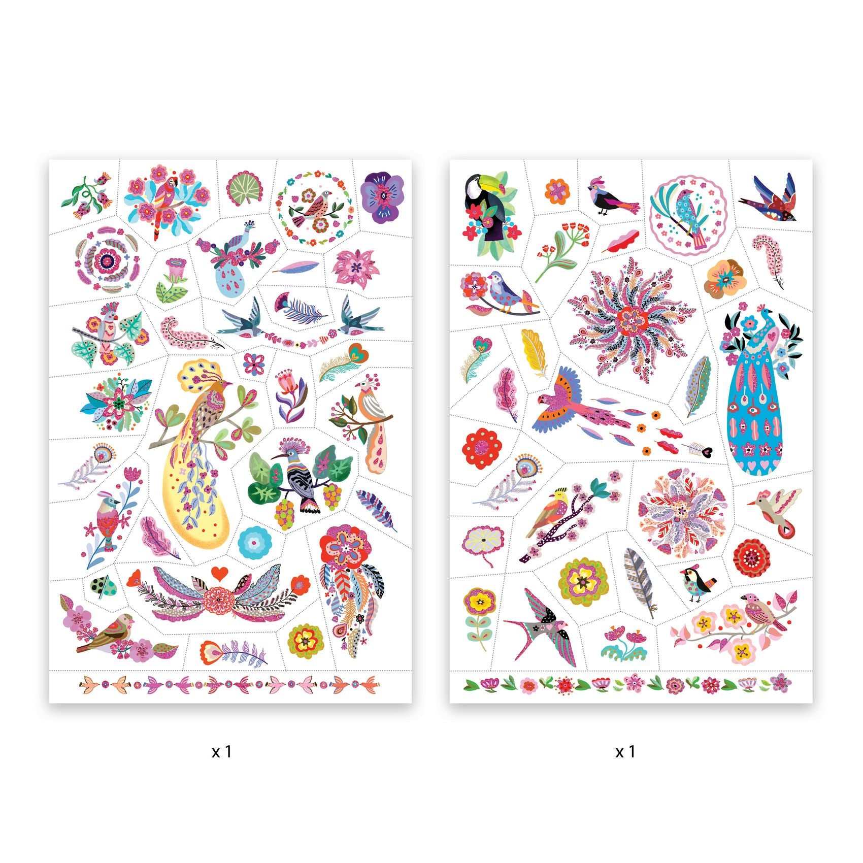 Tatoeages thema mooie vogels