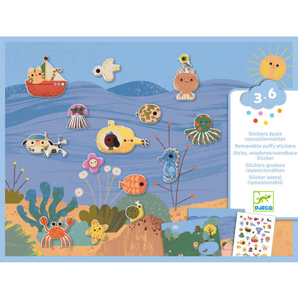 Djeco herbruikbare stickers summertime