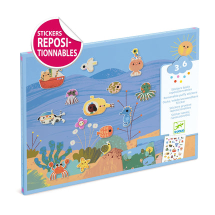 Djeco herbruikbare stickers summertime