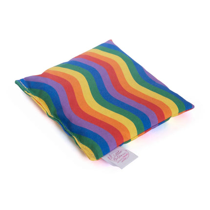 Grennn x Little Botanic Sensorische pittenzakjes - Regenboog + waves - 7 stuks