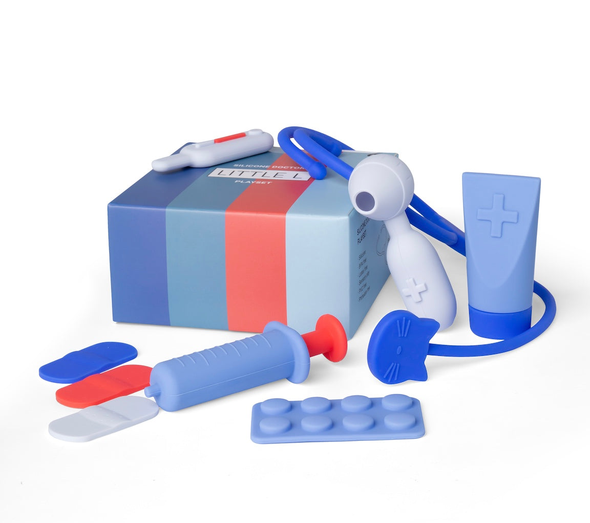Little L Dokterset met blauw en oranje