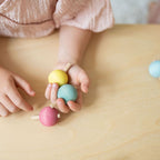 Pastel spinning tops, pack of 6