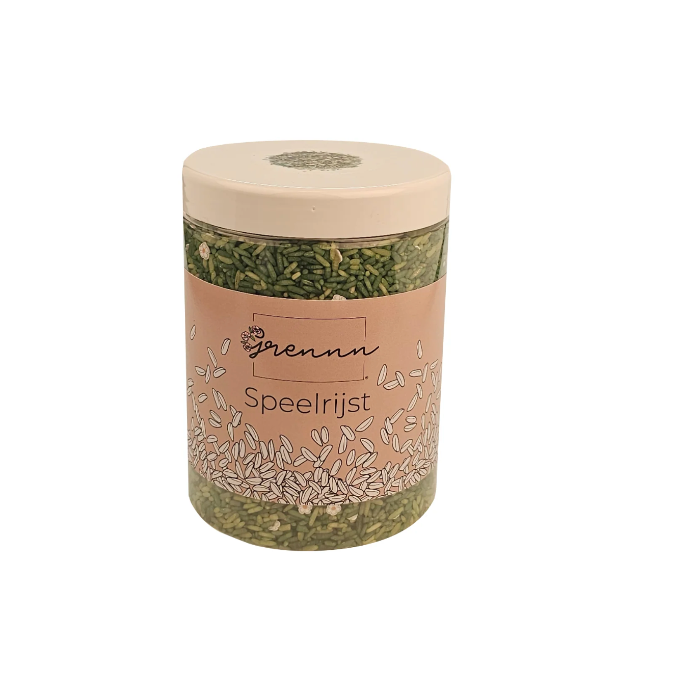 Grennn speelrijst white flower mix 750gram