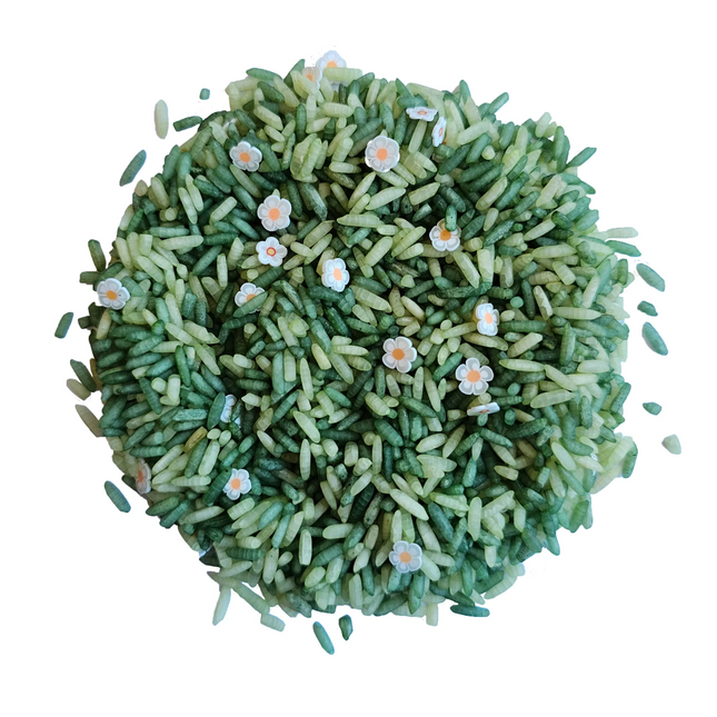 Grennn speelrijst white flower mix 750gram