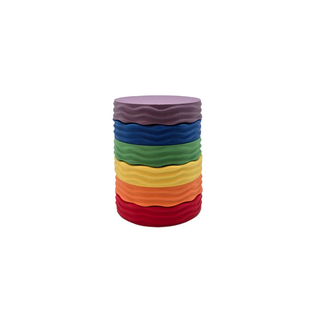 Grennn x Little Botanic label  'Wave' regenboogbakjes set
