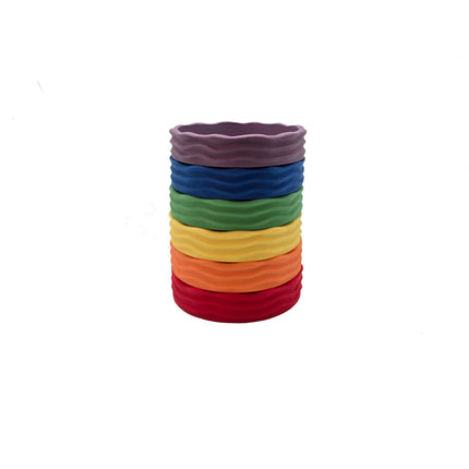 Grennn x Little Botanic label  'Wave' regenboogbakjes set