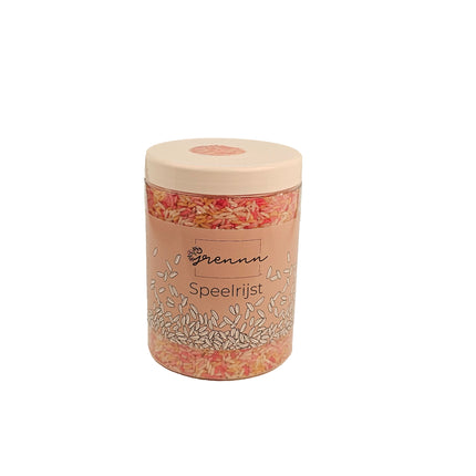 Grennn speelrijst Pink Flower mix 750 gram