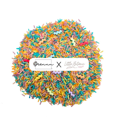 Grennn x Little Botanic speelrijst  'wave' Pastel 750 gram