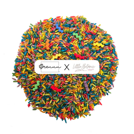 Grennn x Little Botanic speelrijst  'wave' Regenboog 750 gram