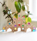 Kasteel met Lucite kubussen