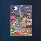 Puzzel  night and day in Paris