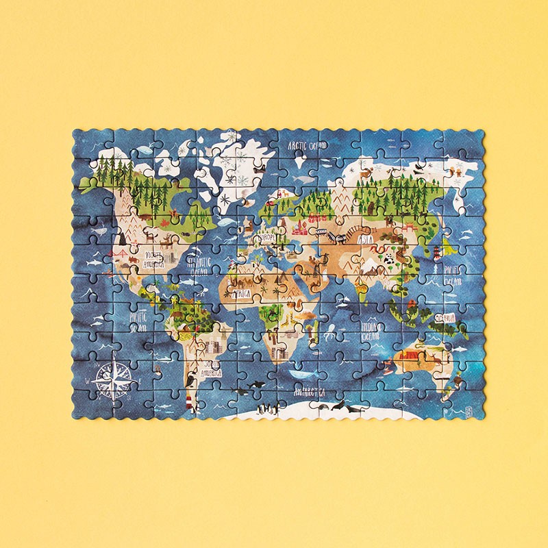 Pocket puzzel- Discover the world