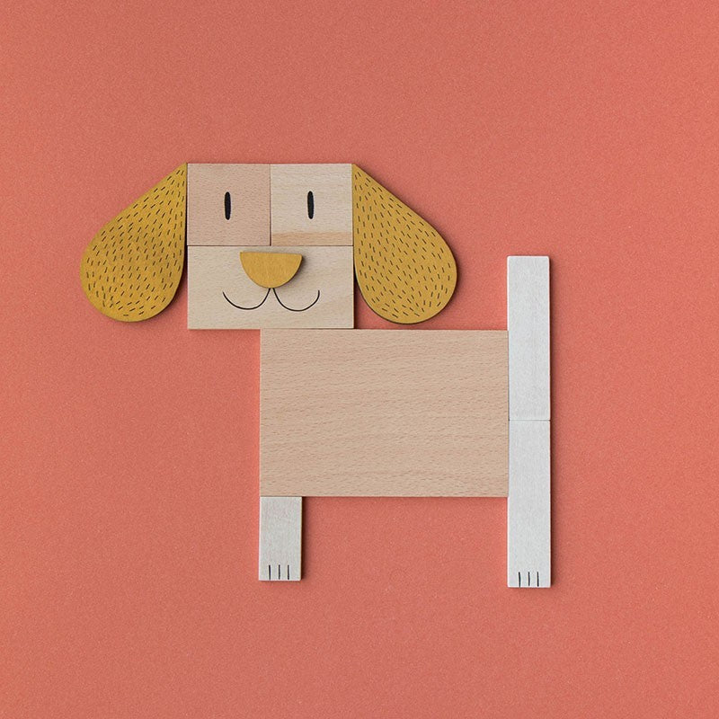 Wooden Toy The fox and the mouse