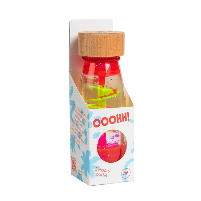 Petit Boum – Sensorische fles – Spiraal Roze