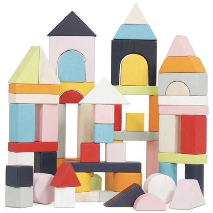 Le Toy Van 60 bouwstenen & katoenen tas