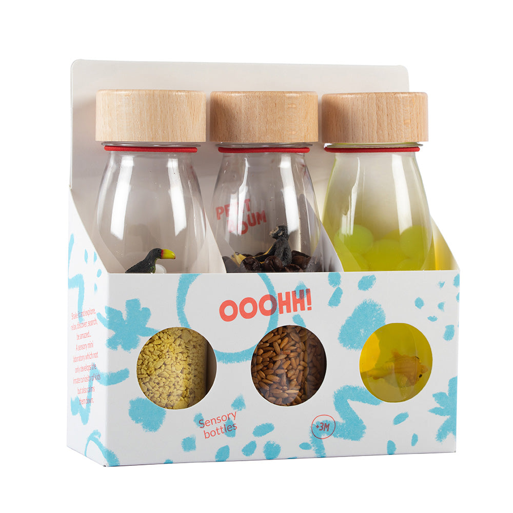 Petit Boum 3 sensorische flessen Tropical Pack