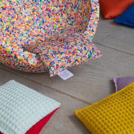 Little Botanic Sensorische pittenzakjes - Regenboog + super confetti- 7 stuks