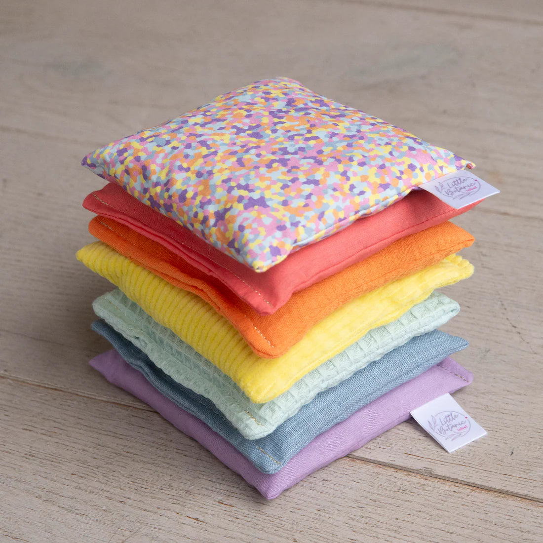 Sensorische pittenzakjes Pastel set van 6 & pastel confetti