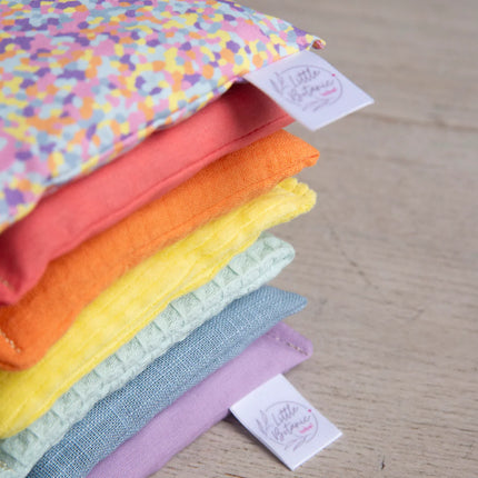 Little Botanic Sensorische pittenzakjes - pastel + pastel confetti - 7 stuks
