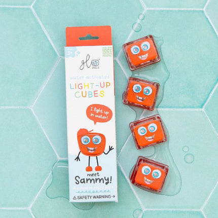 Glopals light up cubes Sammy lichtgevend badspeelgoed