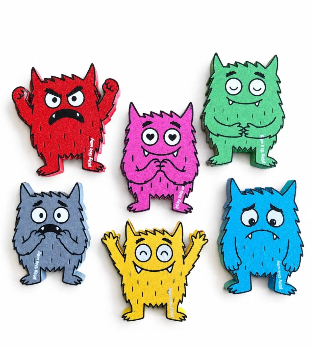 Kleurenmonsters - vulvormen emotiemonster