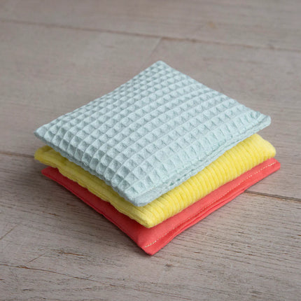 Little Botanic Sensorische pittenzakjes mini - Pastel - 3 stuks