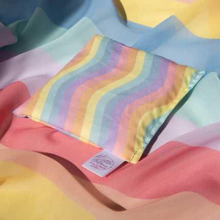 Grennn x Little Botanic Playcycle speeldoek klein - 30cm - Pastel Waves