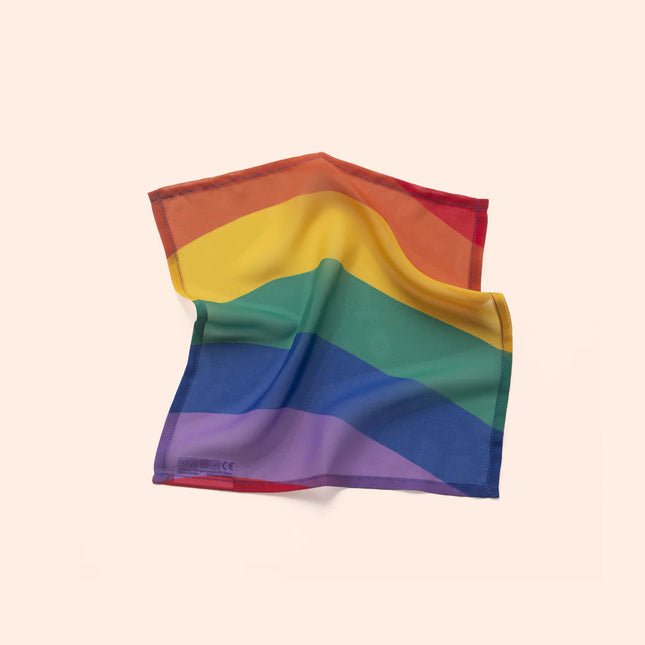 Grennn x Little Botanic Playcycle speeldoek klein - 30cm - regenboog waves