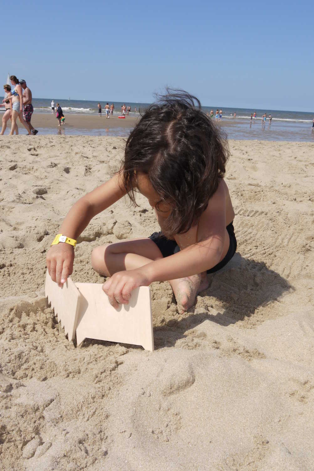 Zomerse zandkammen