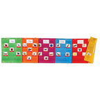 Magnetische Pocket Grafiek Vierkanten, Set van 6