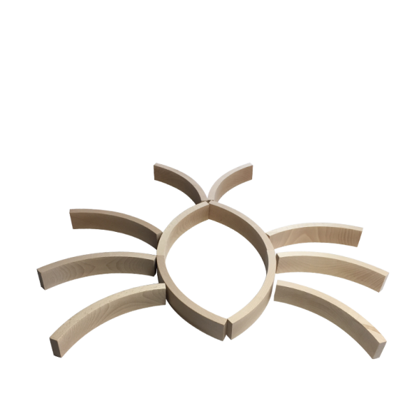 Abel blocks mini rewood set van 12 houten blokken