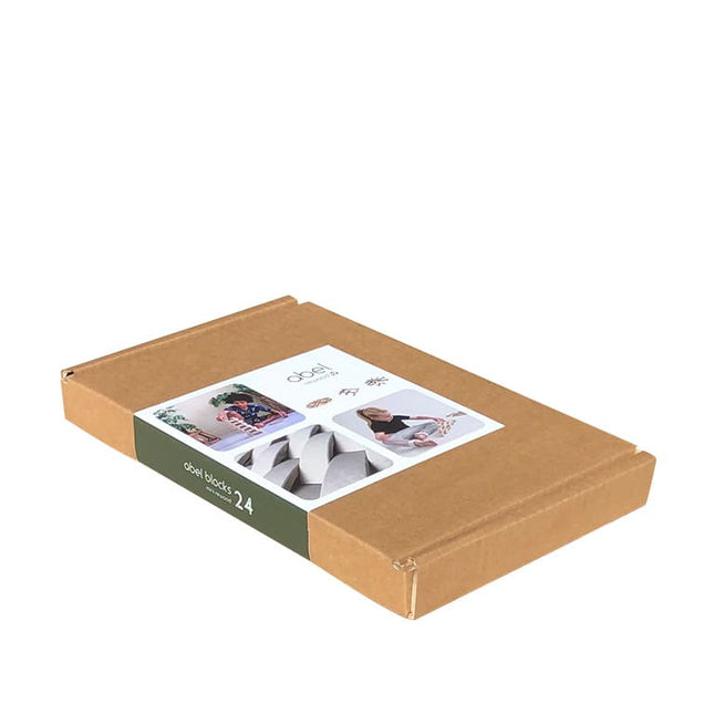 Abel blocks mini rewood set van 24 houten blokken