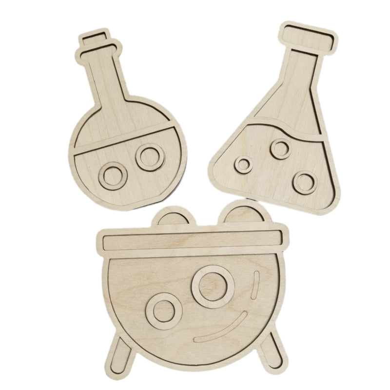 Houten vulvormen set Magic