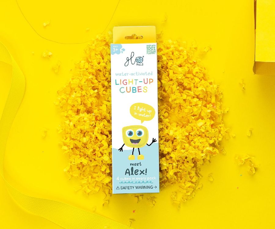 Glopals light up cubes Alex lichtgevend badspeelgoed