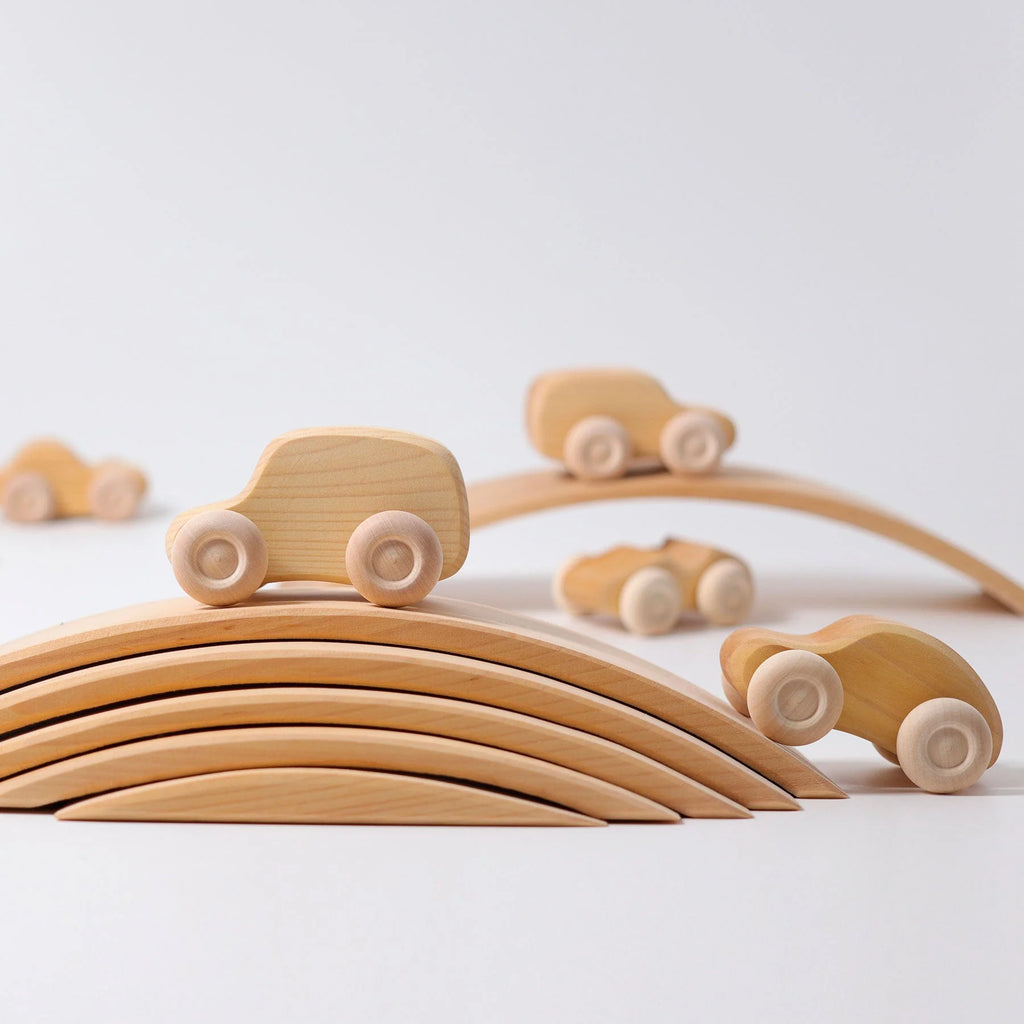 Set van houten auto's