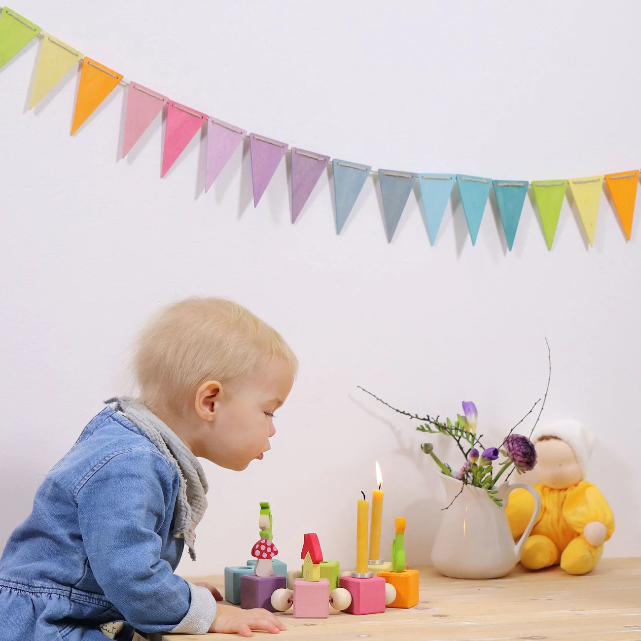 Pastelkleurige slinger