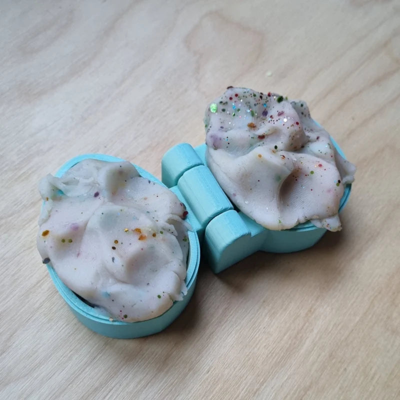 Klei en zand mal paasei