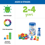 Grab & Sort Fine Motor Alien Counters