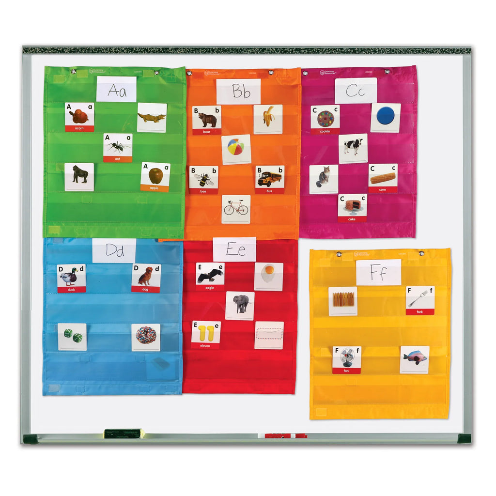 Magnetische Pocket Grafiek Vierkanten, Set van 6