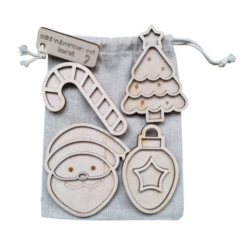 Mini vulvormen set kerst