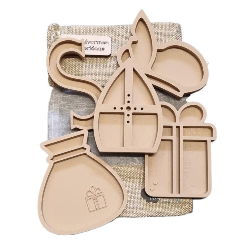 PLA mini vulvormen set Sinterklaas