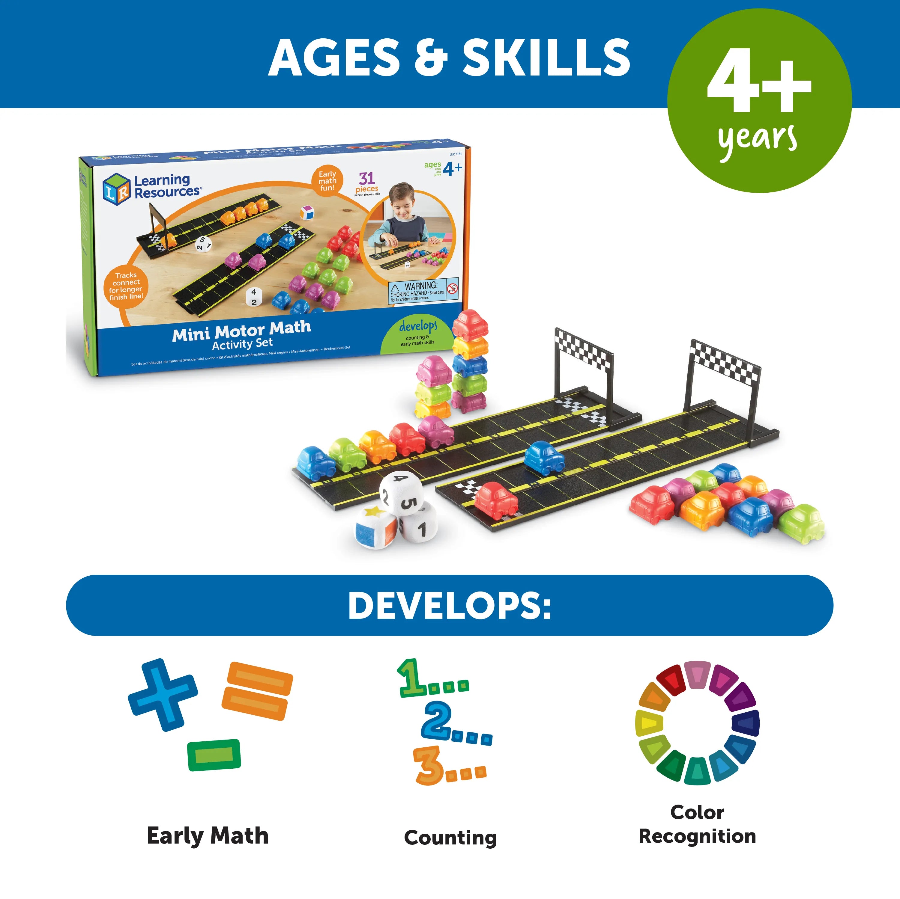 Mini Motor Math Activity Set