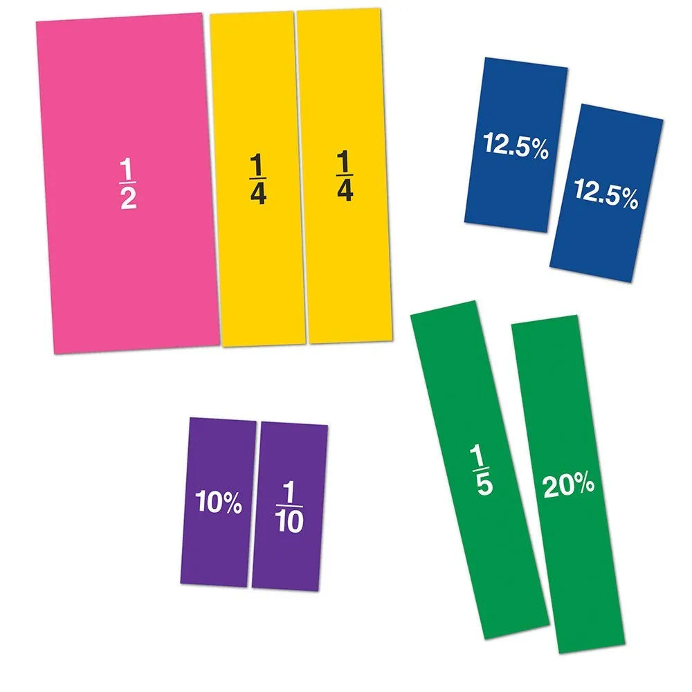 Dubbelzijdige magnetische demonstratie Rainbow Fraction® Squares