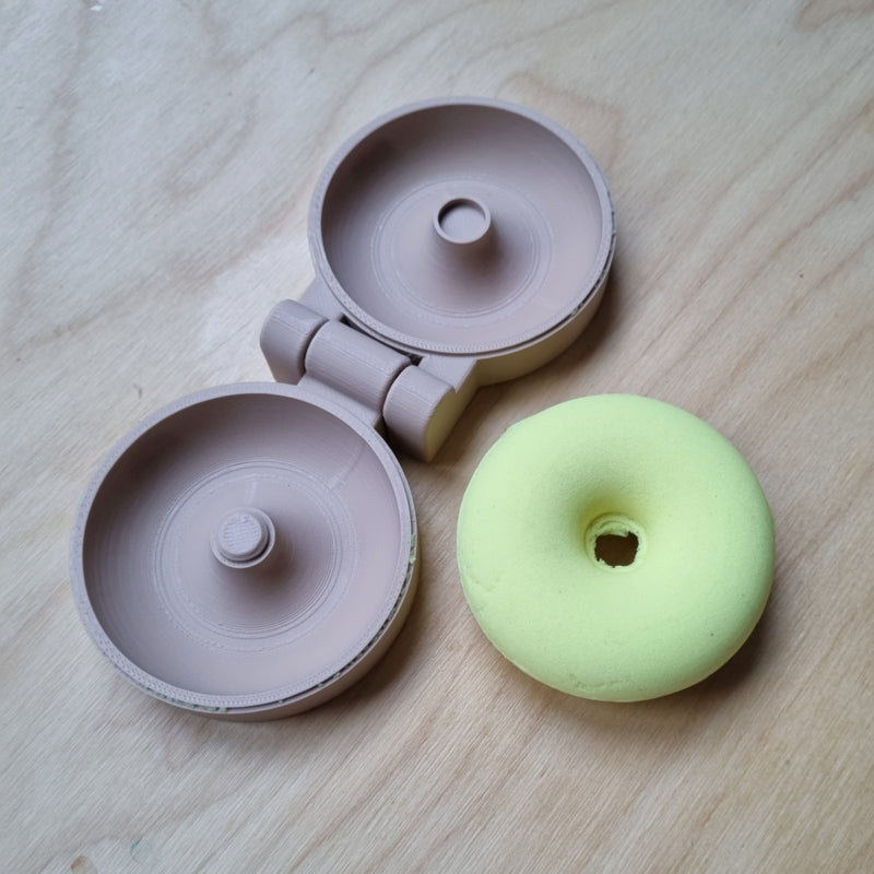 Klei en zand mal donut