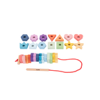 Rainbow Wooden Lacing Shapes - 28 pieces + 1 lace
