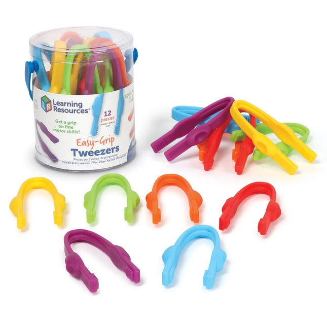 Learning Resources easy grip tweezers - set van 12