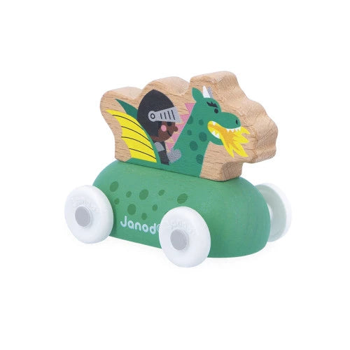 Janod Enchanted Kingdom Wooden Dragon Car - Cross Roads